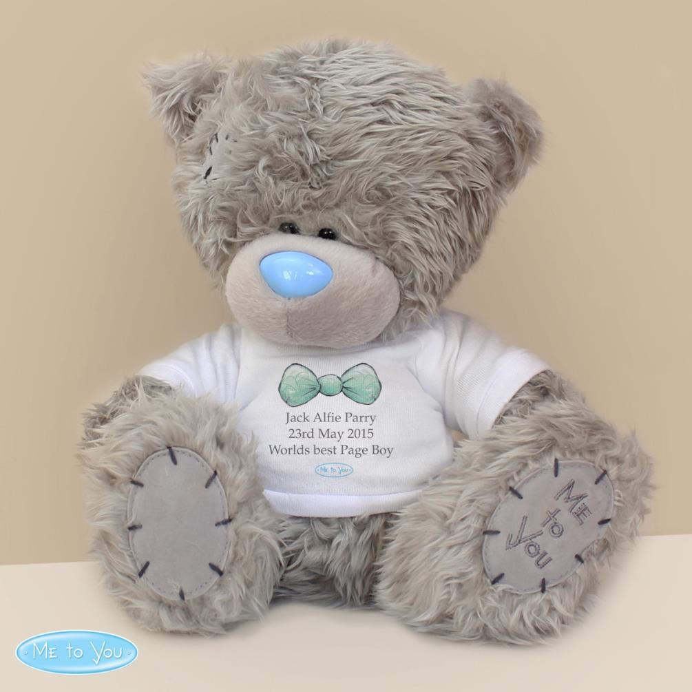 Personalised 10" Green Bow Me to You Bear Extra Image 2